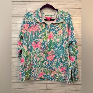 Lilly Pulitzer Skippy Popover Multi Coral Bay
